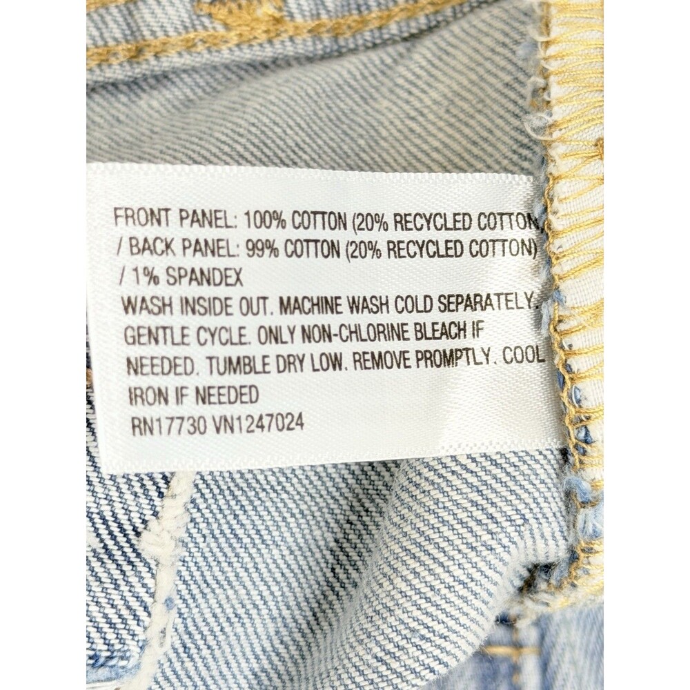 Wild Fable High Rise Straight Leg Jeans Womens Size 8 Light Wash Raw Hem NWT - Picture 11 of 11